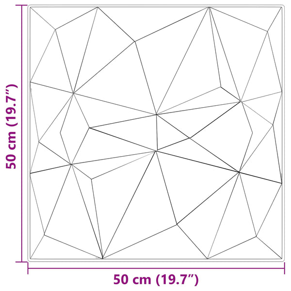 3D Wandpaneele Diamant Grün 50x50cm