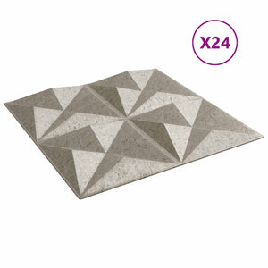 3D Wandpaneele Origami Beton, 24 Stück