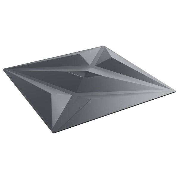3D Wandpaneele Stern Grau 24 Stk.