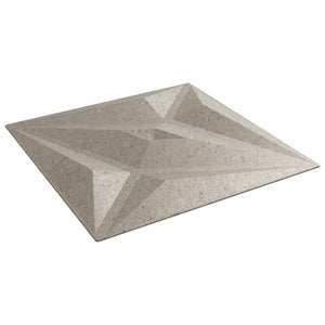 3D Wandpaneele Stern Betonoptik 50x50 cm, 12 Stk.