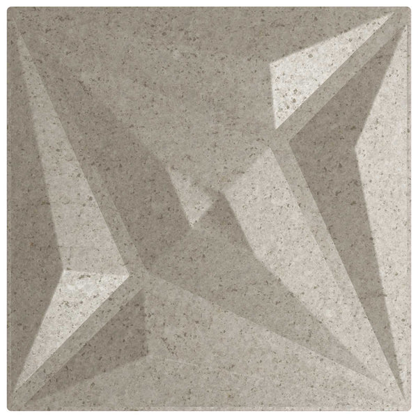 3D Wandpaneele Stern Beton 50x50cm, 24 Stk.
