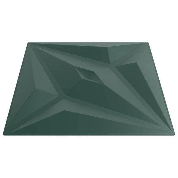 3D Wandpaneele Stern Grün 50x50cm, 12 Stk.