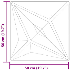 3D Wandpaneele Stern Grün, 48 Stk.