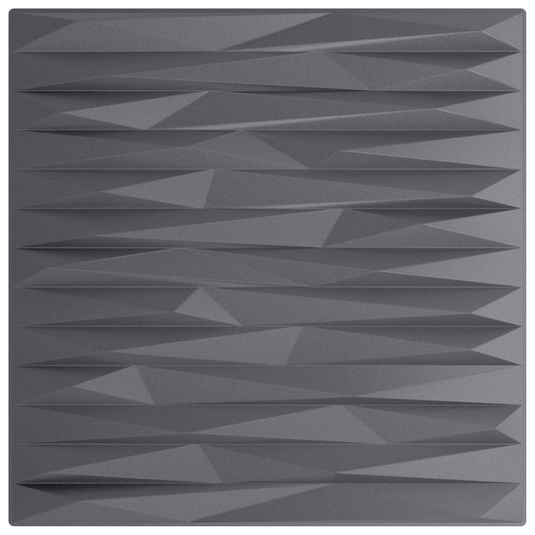 Wandpaneele Steingrau 3D XPS 50x50cm, 12 Stk.