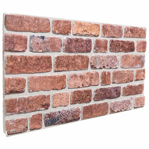 Wandpaneele Rot 10 Stk. 100x50cm EPS-Schaum