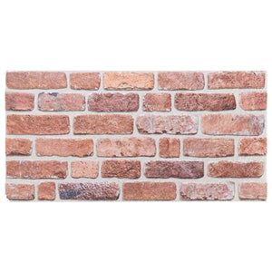 Wandpaneele Rot 10 Stk. 100x50cm EPS-Schaum
