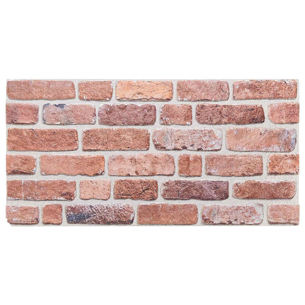 Wandpaneele Rot 10 Stk. 100x50cm EPS-Schaum