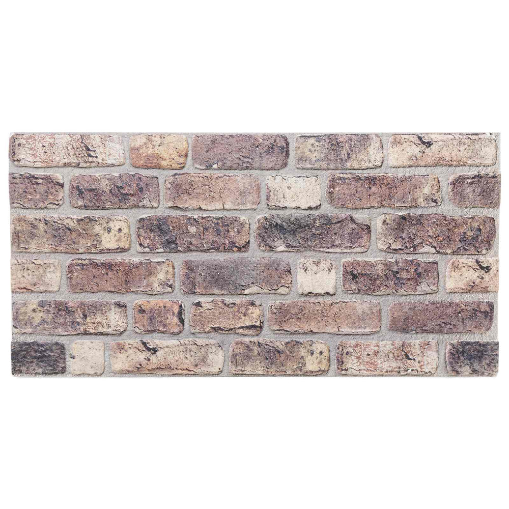Dunkelbraune Wandpaneele 10er Set Steinmuster