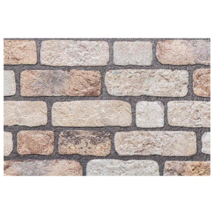 Wandpaneele Hellbraun Steinmuster 100x50cm (10 Stk.)
