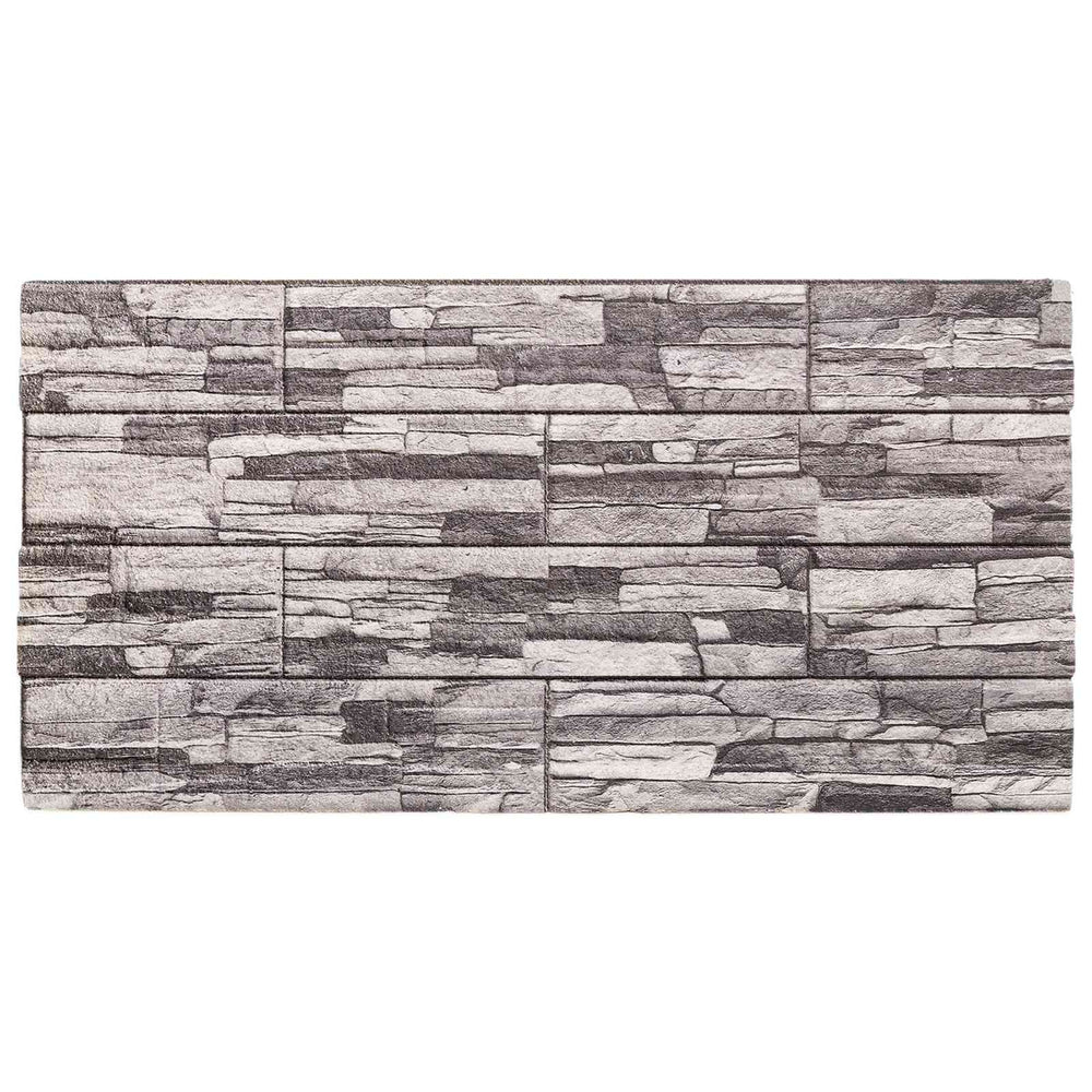 Wandpaneele 10er Set Dunkelgrau Hellgrau 100x50cm