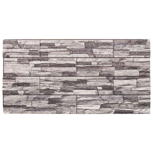 Wandpaneele 10er Set Dunkelgrau Hellgrau 100x50cm