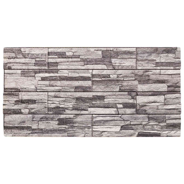 Wandpaneele 10er Set Dunkelgrau Hellgrau 100x50cm