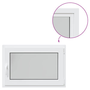 Kellerfenster PVC 90x70 cm Weiß