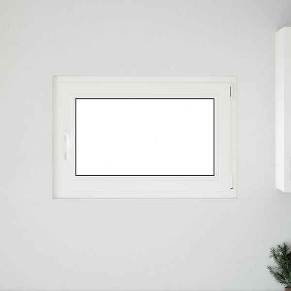 Kellerfenster PVC 90x70 cm Weiß