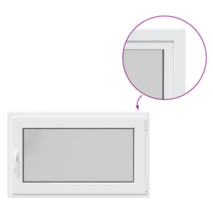 Kellerfenster PVC Weiß 100x70 cm