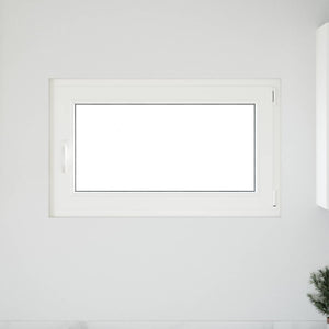 Kellerfenster PVC Weiß 100x70 cm