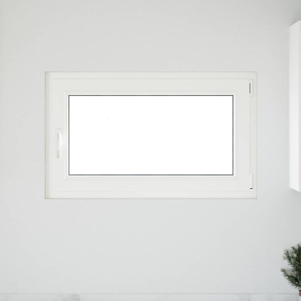 Kellerfenster PVC Weiß 100x70 cm