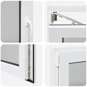 Kellerfenster PVC Weiß 100x70 cm