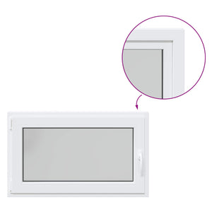 Kellerfenster PVC Weiß 100x70 cm