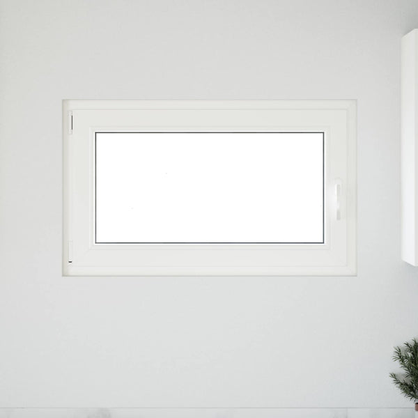 Kellerfenster PVC Weiß 100x70 cm