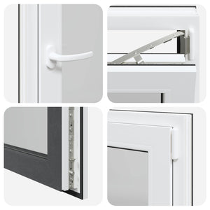 Kellerfenster PVC Anthrazit 60x80 cm