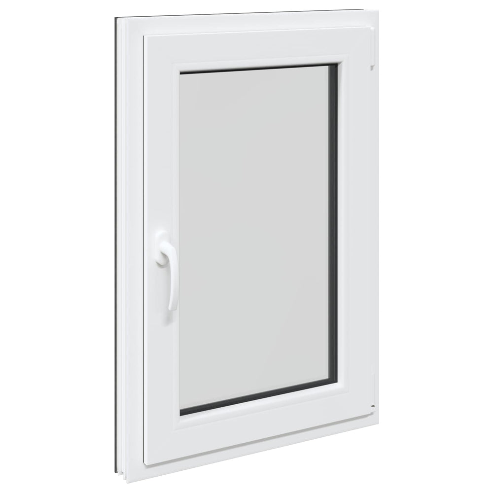 Fenêtre de sous-sol vidaXL RISOR 60 x 80 cm PVC et verre anthracite