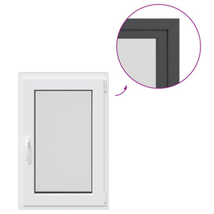 Kellerfenster PVC Anthrazit 60x80 cm