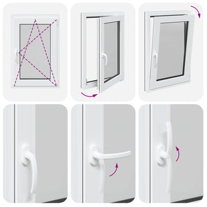 Kellerfenster PVC Anthrazit 60x80 cm
