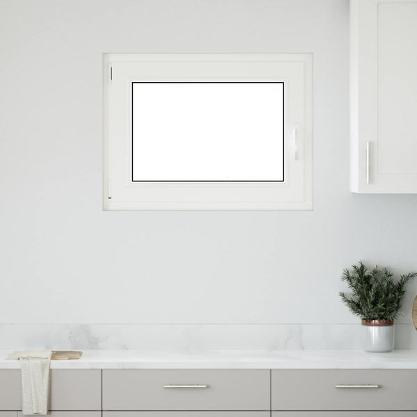 vidaXL Fenêtre de sous-sol RISOR 90 x 70 cm PVC et verre anthracite
