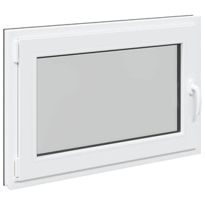 vidaXL Fenêtre de sous-sol RISOR 90 x 70 cm PVC et verre anthracite