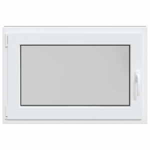 vidaXL Fenêtre de sous-sol RISOR 90 x 70 cm PVC et verre anthracite