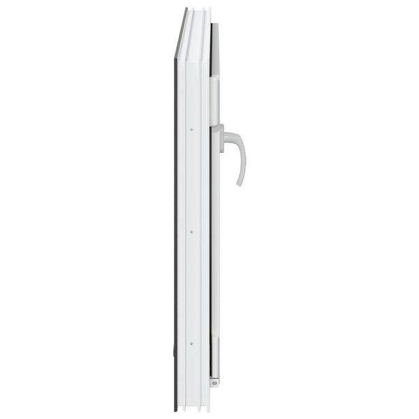 vidaXL Fenêtre de sous-sol RISOR 90 x 70 cm PVC et verre anthracite