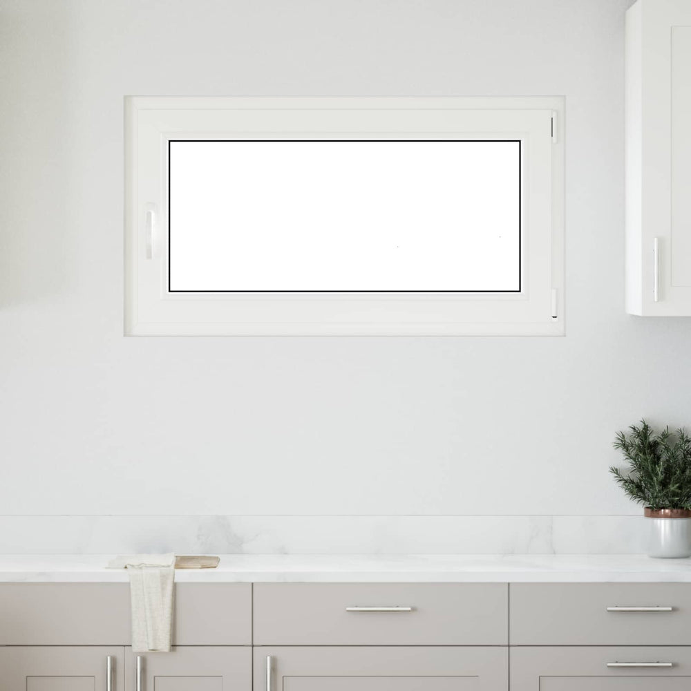 Anthrazit Kellerfenster PVC Glas 110x70cm