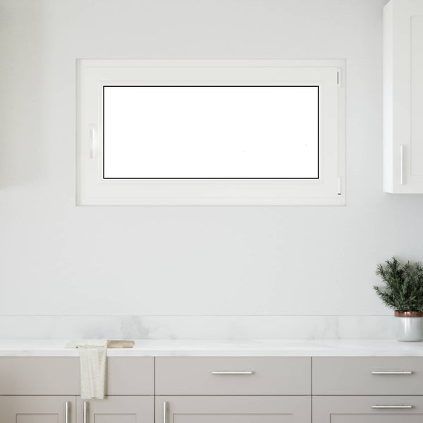 vidaXL Fenêtre de sous-sol RISOR 110 x 70 cm PVC et verre anthracite