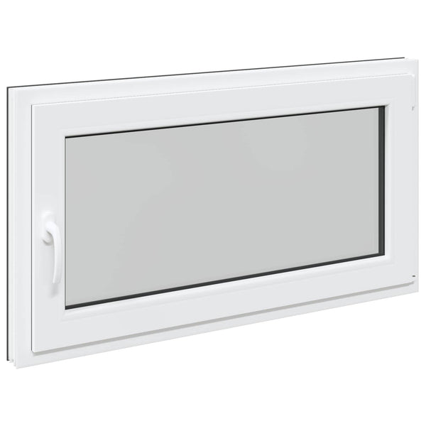 vidaXL Fenêtre de sous-sol RISOR 110 x 70 cm PVC et verre anthracite