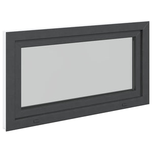 vidaXL Fenêtre de sous-sol RISOR 110 x 70 cm PVC et verre anthracite