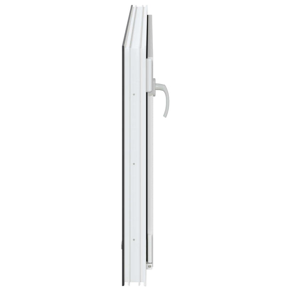 vidaXL Fenêtre de sous-sol RISOR 110 x 70 cm PVC et verre anthracite