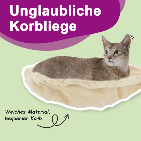 Kratzbaum mit Sisal-Kratzsäulen Creme 105 cm