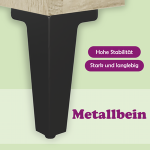 Sonoma Eiche Nachttisch mit Metallbeinen