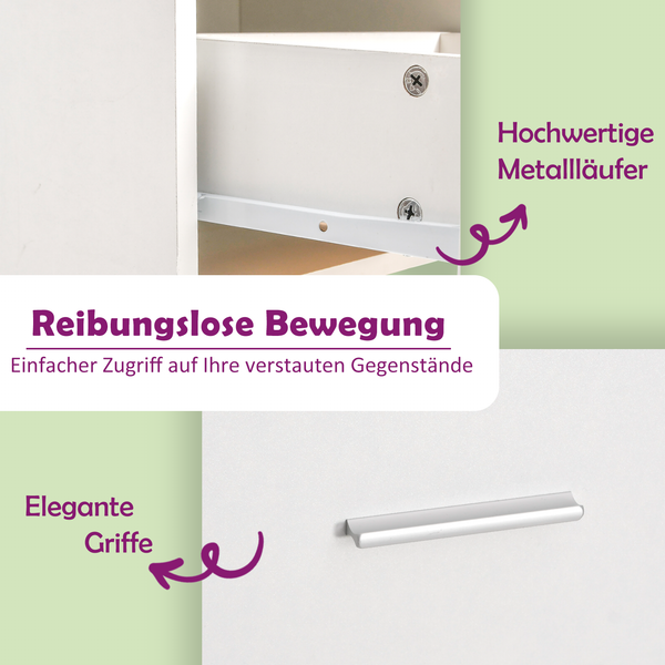 Sideboards 3 Stk. Weiß Holzwerkstoff
