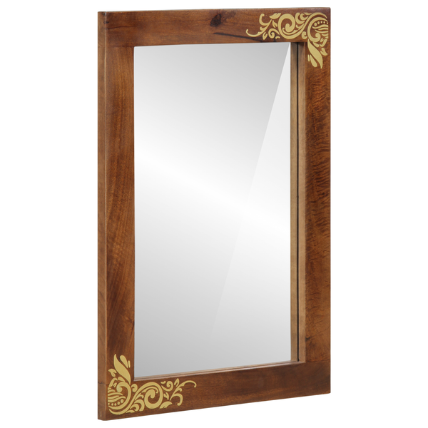 Badezimmerschrank Set Honigbraun Mango 3-teilig