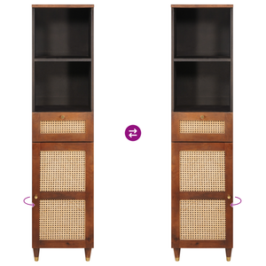 Badezimmerschrank Set 3-teilig Mango Massivholz