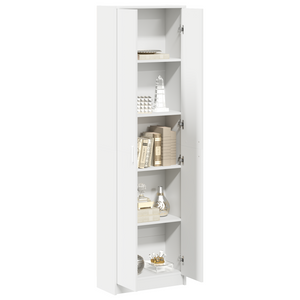 Weißer Kleiderschrank mit Regal 55x25x189 cm
