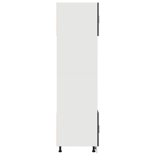 Hängeschrank mit Regal Schwarz Eichenoptik 207 cm