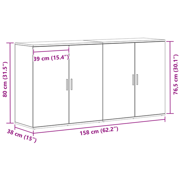 Sideboard Altholz 79x38x80cm