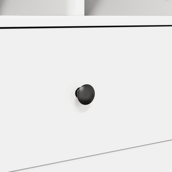 Schreibtisch mit Schubladen, 2er Set, Weiß