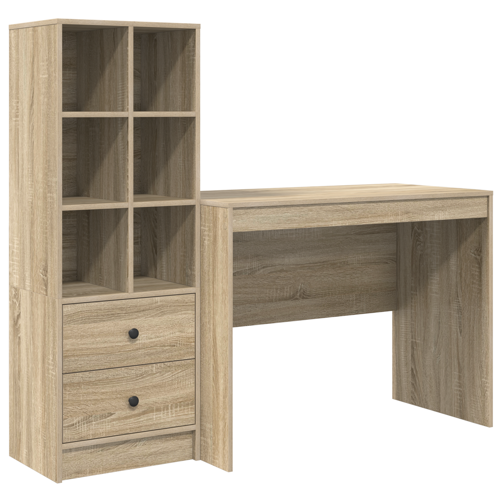 Schreibtisch Sonoma Eiche mit Schubladen