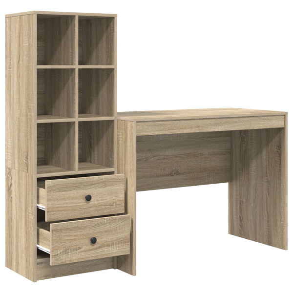 Schreibtisch Sonoma Eiche mit Schubladen