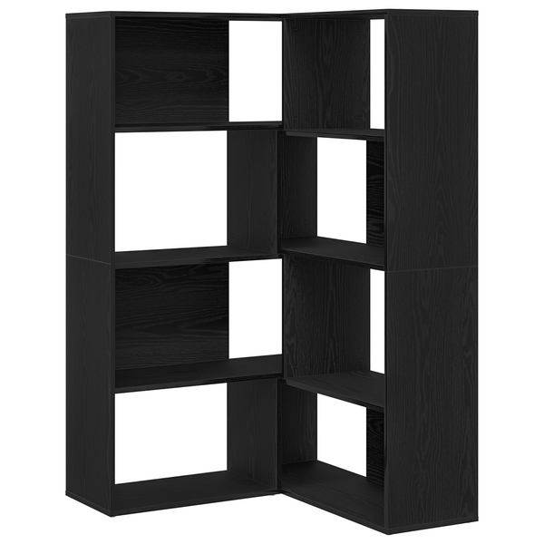 Kleiderschrank Schwarz Eichen-Optik, 2er-Set