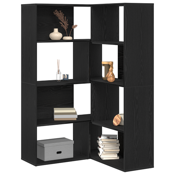 Kleiderschrank Schwarz Eichen-Optik, 2er-Set